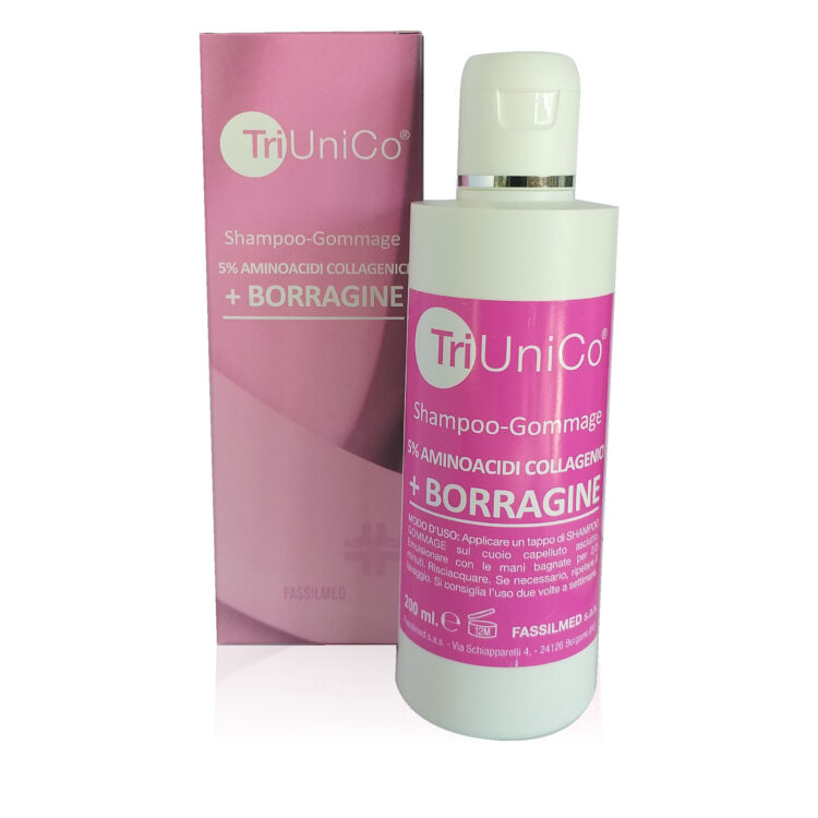 Shampoo-Gommage 5% Aminoacidi Collagenici + Borragine